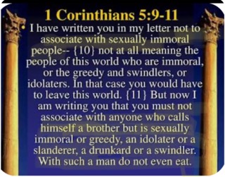 1 Corinthians 5:9-11